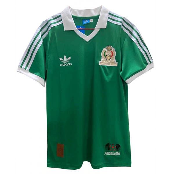 Maillot Mexico Domicile Retro 1986 Vert